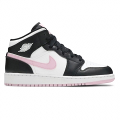 Authentic Air Jordan 1 Mid Arctic Pink GS