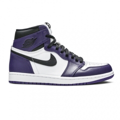 Authentic Air Jordan 1 Retro High OG Court Purple 2 GS