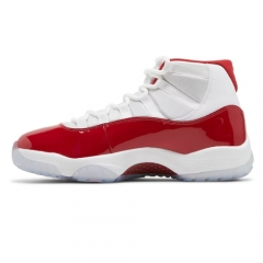 Authentic Air Jordan 11 High Cherry Red White GS