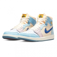 Authentic Air Jordan 1 High Zoom Air CMFT Celestine Blue