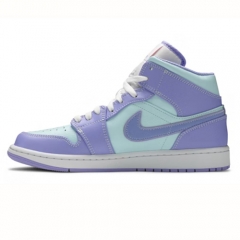 Authentic Air Jordan 1 Mid Purple Pulse GS