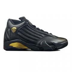 Authentic Air Jordan 14 Retro DMP Black Gold