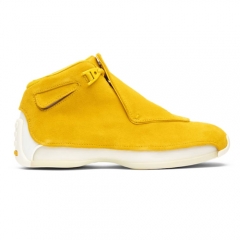 Authentic Air Jordan 18 Retro Yellow Suede