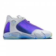 Authentic Air Jordan 14 Retro Doernbecher White Purple