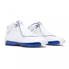 Authentic Air Jordan 18 Retro White Sport Royal