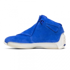 Authentic Air Jordan 18 Retro Blue Suede