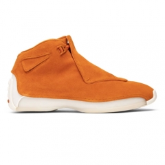 Authentic Air Jordan 18 Retro Orange Suede