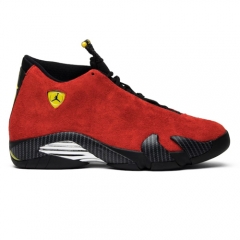 Authentic Air Jordan 14 Retro F-errari Red Black