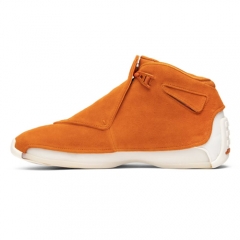 Authentic Air Jordan 18 Retro Orange Suede