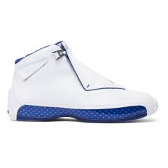 Authentic Air Jordan 18 Retro White Sport Royal