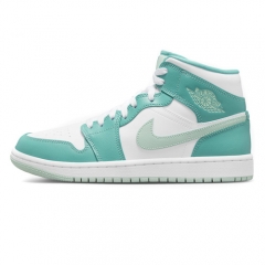 Authentic Air Jordan 1 Mid Marine Green GS