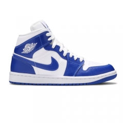 Authentic Air Jordan 1 Mid Kentucky Blue GS