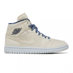 Authentic Air Jordan 1 Mid SE White Midnight Navy