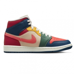 Authentic Air Jordan 1 Mid Multi-Color