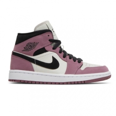 Authentic Air Jordan 1 Mid Berry Pink GS