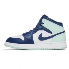 Authentic Air Jordan 1 Mid Blue Mint