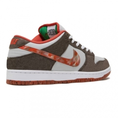 Authentic Crushed Skate Shop x Nike SB Dunk Low QS Olive Grey Mantra Orange GS