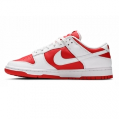 Authentic Nike Dunk Low White University Red