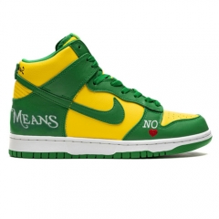 Authentic Supreme x Nike SB Dunk High Brazil