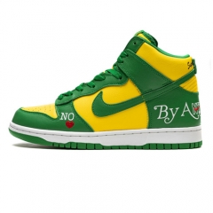 Authentic Supreme x Nike SB Dunk High Brazil