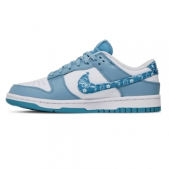 Authentic Nike Dunk Low Blue Paisley GS