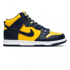 Authentic Nike Dunk High SP Michigan GS