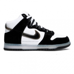 Authentic Slam Jam x Nike Dunk High White Black