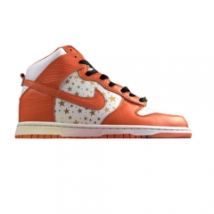 Authentic Nike Dunk High Pro SB Supreme Orange Stars