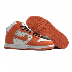 Authentic Nike Dunk High Pro SB Supreme Orange Stars