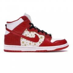 Authentic Nike Dunk High Pro SB Supreme Red Stars GS