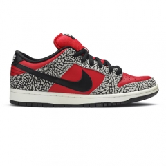 Authentic Supreme X Nike SB Dunk Low PRM Red Cement