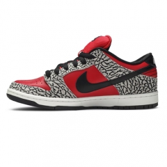 Authentic Supreme X Nike SB Dunk Low PRM Red Cement