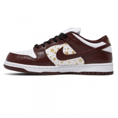 Authentic Supreme x Nike SB Dunk Low Barkroot Brown GS