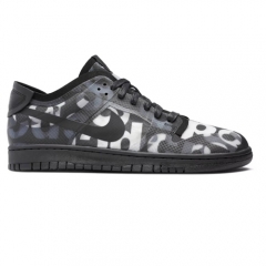 Authentic  Comme des Garçons x Nike Dunk Low Monogram Print