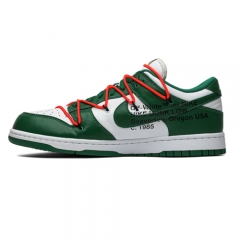 Authentic OFF-WHITE x Nike Dunk Low Pine Green