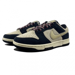 Authentic Nike Dunk Low Navy Suede