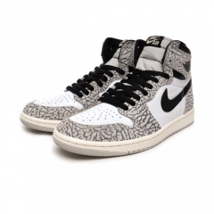 Authentic Air Jordan 1 High OG White Cement