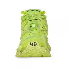 Authentic Balenciaga Runner Sneaker  in neon yellow mesh and nylon