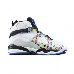 Authentic Air Jordan 8 Retro Quai 54 White