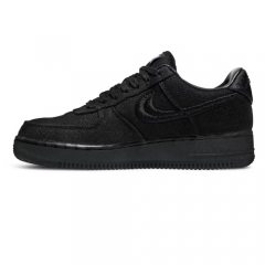 Authentic Stussy X Nike Air Foce 1 Low Triple Black