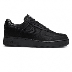 Authentic Stussy X Nike Air Foce 1 Low Triple Black