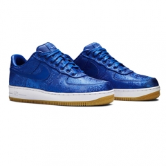 Authentic CLOT x Nike Air Force 1 Low PRM Royal Silk