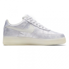 Authentic CLOT x Nike Air Force 1 Low PRM White Silk