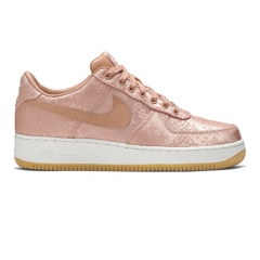 Authentic CLOT x Nike Air Force 1 Low Rose Gold Silk