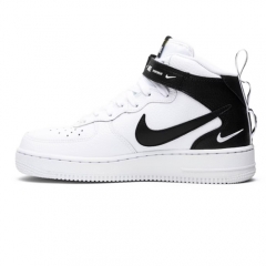 Authentic Nike Air Force 1 Mid Utility White Black GS