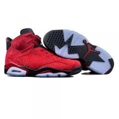 Authentic Air Jordan 6 Red Black