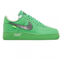 Authentic Off-White X Nike Air Force 1 Low Green GS