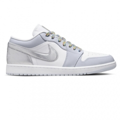 Authentic Air Jordan 1 Low SE Tear Away Silver