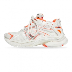 Authentic Balenciaga Runner Sneaker Neon Orange Off-white Mesh Nylon