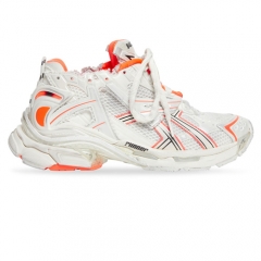 Authentic Balenciaga Runner Sneaker Neon Orange Off-white Mesh Nylon GS